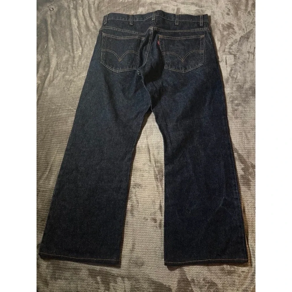Levis 517 Bootcut Jeans Mens W38 L30 Dark Wash Indigo Denim 517-0217 Cotton